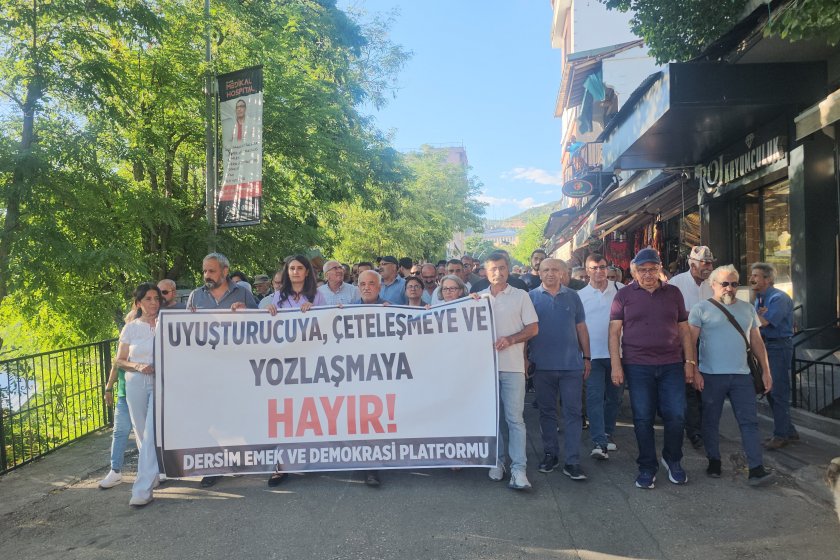 Dersim’de çeteleşmeye karşı yürüyüş: "Çetelere geçit vermeyeceğiz"