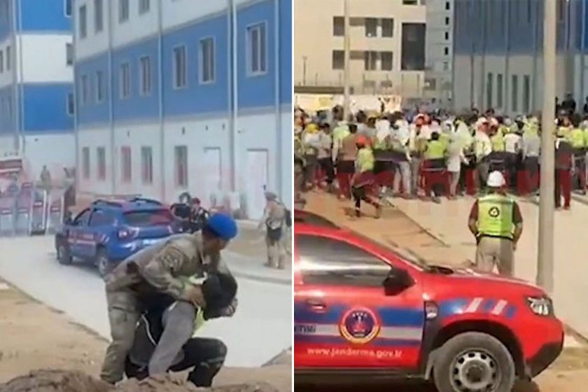Haklarını isteyen Akkuyu Nükleer Santrali işçilerine jandarma müdahalesi