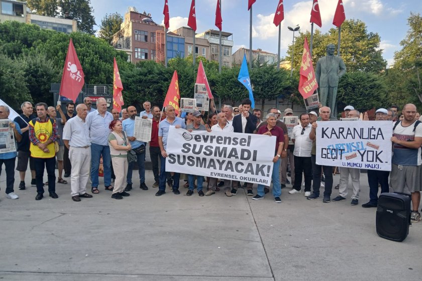 Kartal’da dayanışma çağrısı: “Saldırı sadece Evrensel’e değil ülkenin milyonlarca emekçine”