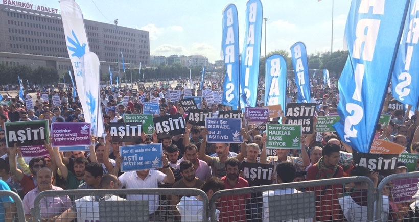 Barış diye bağırmazsak ateş sönmeyecek