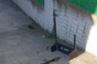 Samsun'da sokağa insansız hava aracı düştü