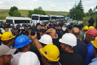 Doruk Madencilik işçileri Ankara’ya alınmadı: ‘Bakanlıkla görüşmede bir ay süre istediler, perşembeye kadar süre veriyoruz’