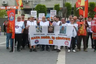 Yeşilyurt Demir Çelik'teki işçi ölümleri protesto edildi