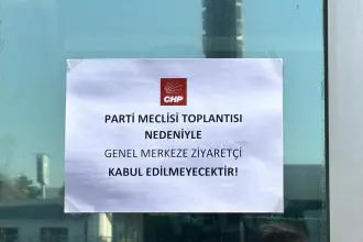 PM toplantısı öncesi CHP Genel Merkezine ziyaretçi yasağı