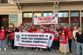 Tez Koop-İş Sendikası Samsun Şubesi'nden 15-16 Haziran açıklaması: İşçi sınıfının teslim olmayan iradesidir