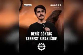 EMEP'ten 50 gündür tutuklu bulunan Deniz Göktaş için özgürlük çağrısı