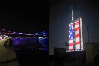 NATO Zirvesi öncesi Saray iktidarından Trump'a jest: Köprü ve binalarda ABD bayrakları…