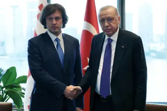 Erdoğan, New York'ta Gürcistan Başbakanı Kobakhidze ile görüştü