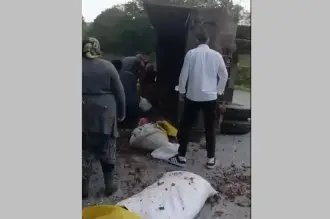 Düzce'de traktörün römorku devrildi: 11 kişi yola savruldu