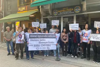 Öğrenci işçiler eylemde: “Calzone Burger, hak gaspına son ver”