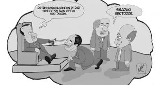 Sadece tepemizde değil