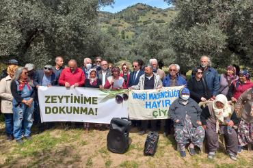 Kızılcaköylüler maden yönetmeliğinde yapılan değişikliğe tepki gösterdi