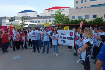 Sağlık işçilerinin mücadelesi karşısında PAÜ rektörlüğü adım attı