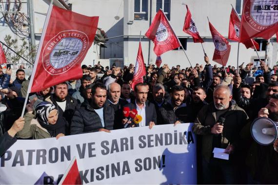 İşçiler, patronun emir kulu, uluslararası sermayenin kölesi değil</h6>