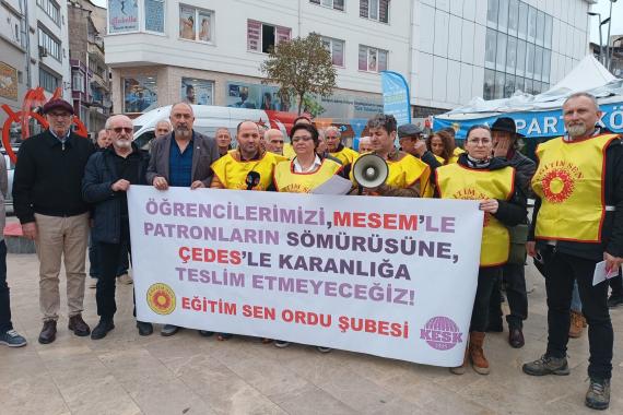 Ordu\'da Eğitim Sen\'in ÇEDES ve MESEM\'e karşı açıklama 