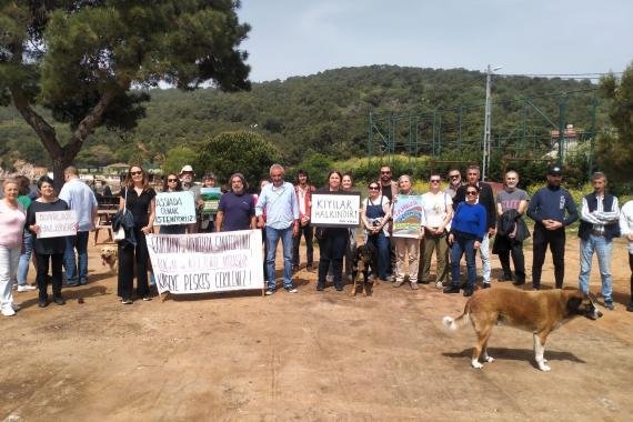 Heybeliada halkının Çam Limanı Koyu açıklaması