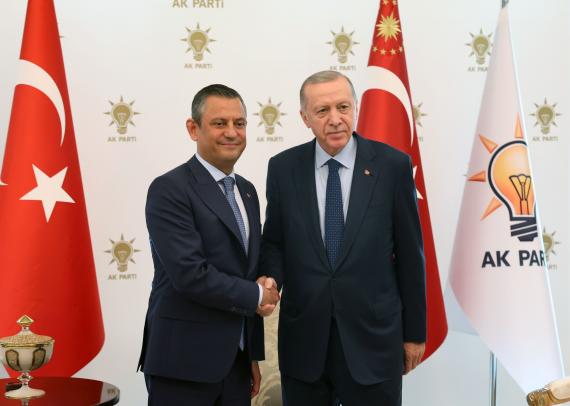 Özgür Özel ve Tayyip Erdoğan görüşmesi