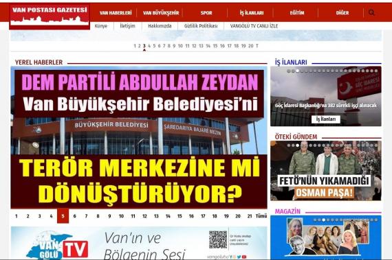 Van Postası Gazetesi ekran görüntüsü