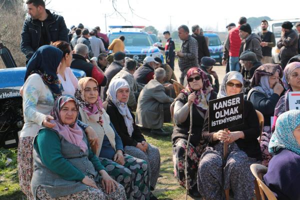 Aydın Efeler'de yapılmak istenen JES'e karşı köylüler mücadele ediyor.