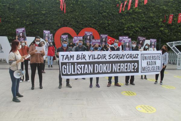 Gülistan Doku için Adana'da yapılan eylem