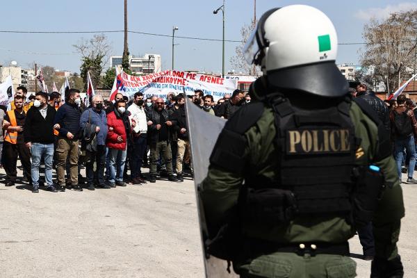 Yunanistan'dan işçi eylemi 