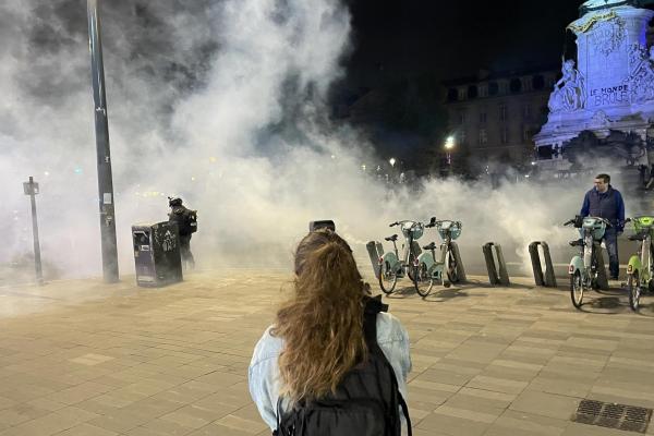 Protestolara atılan gaz 