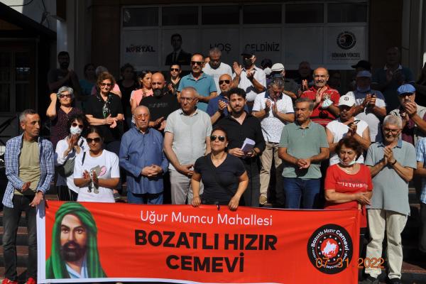 İstanbul Kartal'daki Alevilerin eylemi
