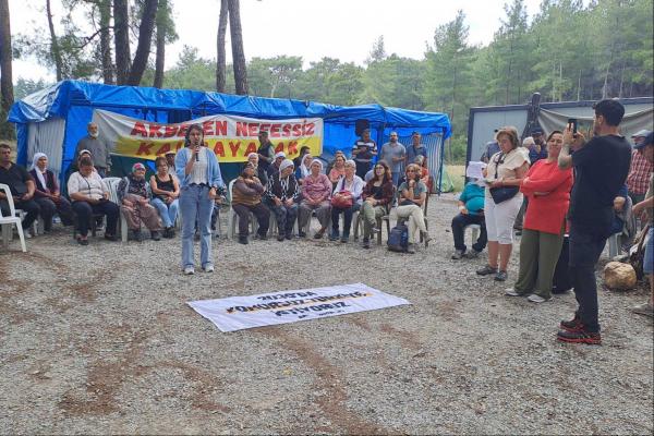 Akbelen Ormanı'nda 'Kömürsüz Türkiye' çağrısı