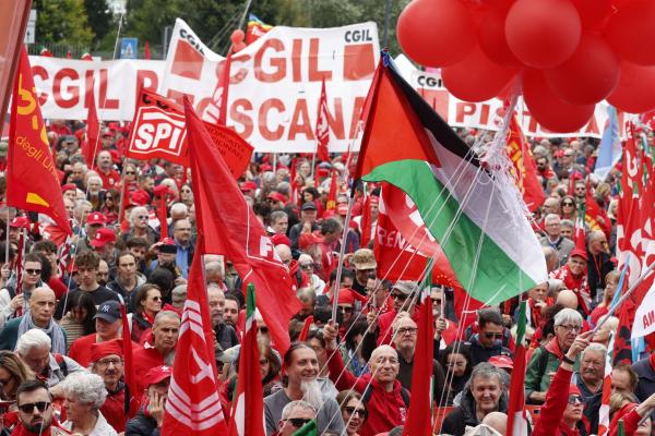 İtalya'da iş cinayetlerine karşı miting