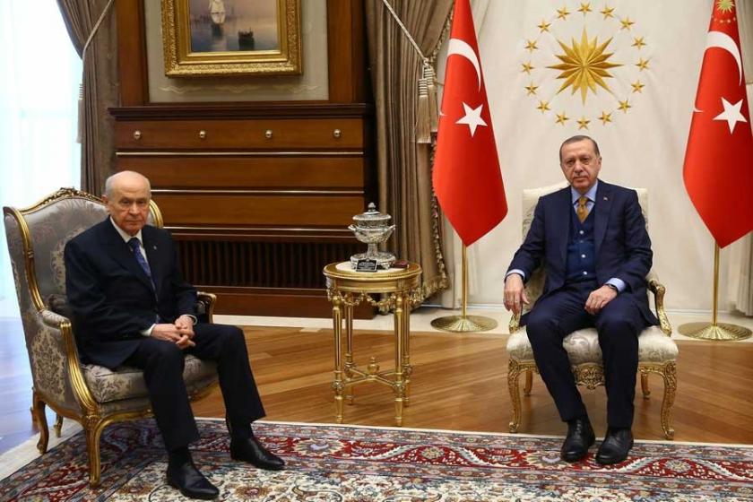 Bahçeli ile Erdoğan Beştepe'de ittifakı görüştü
