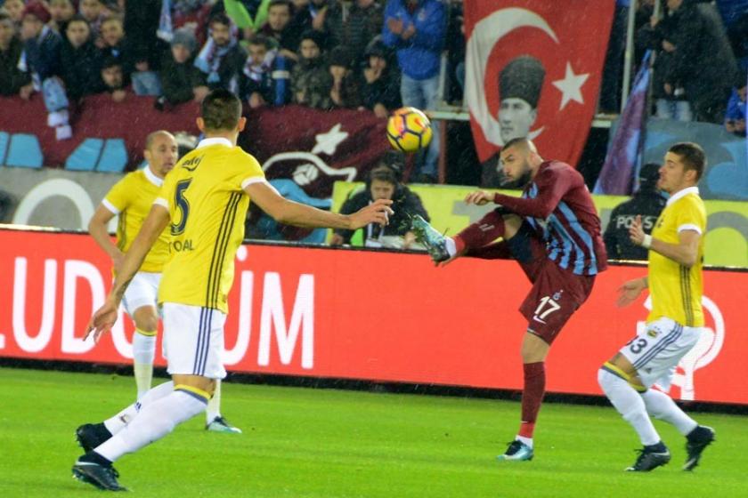 Trabzonspor-Fenerbahçe maçı 1-1 sona erdi