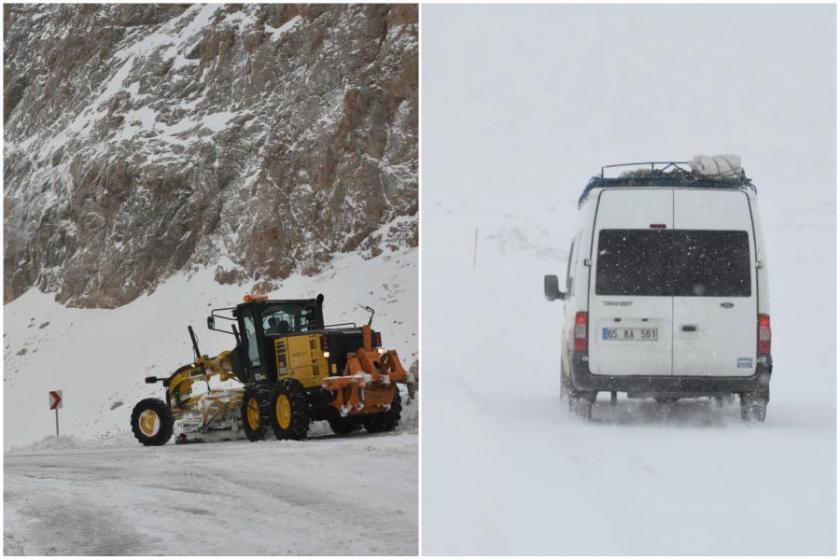 Van ve Hakkari'de 194 yerleşim yeri, ulaşıma kapandı