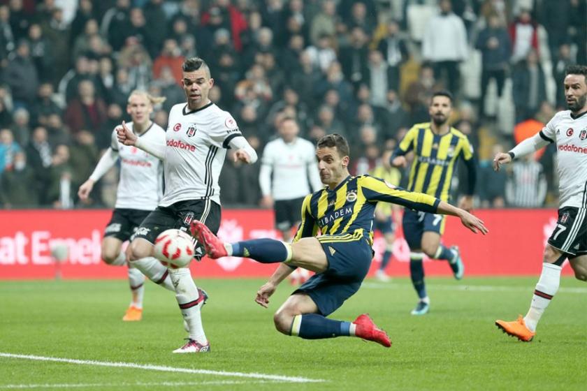 Derbide 3 kırmızı kart 4 gol: Beşiktaş 2-2 Fenerbahçe