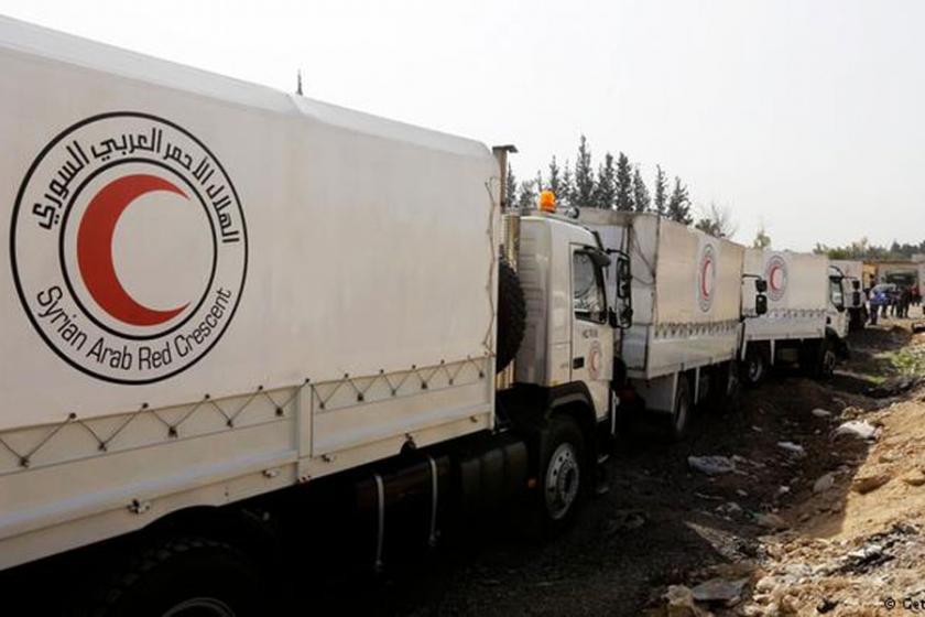 İnsani yardım konvoyu Doğu Guta’ya ulaştı