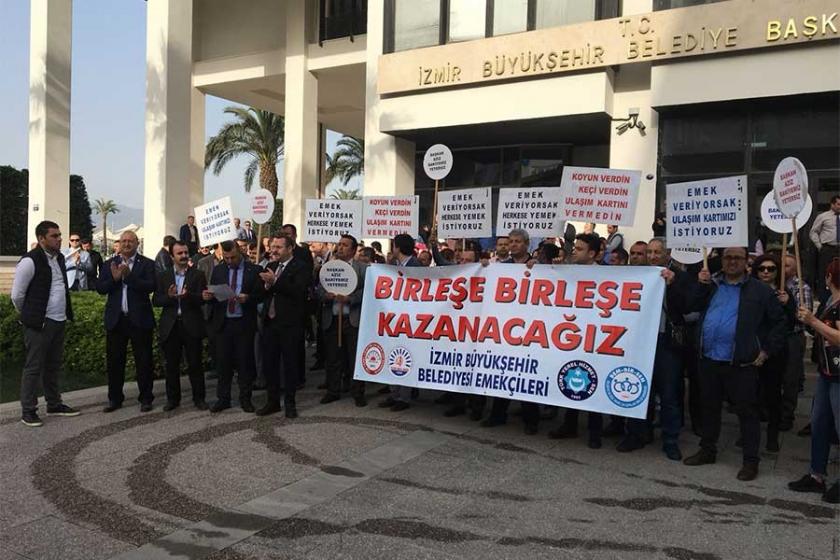 İzmir Büyükşehir'de TİS eylemi: Başkan Aziz bakiyemiz yetersiz