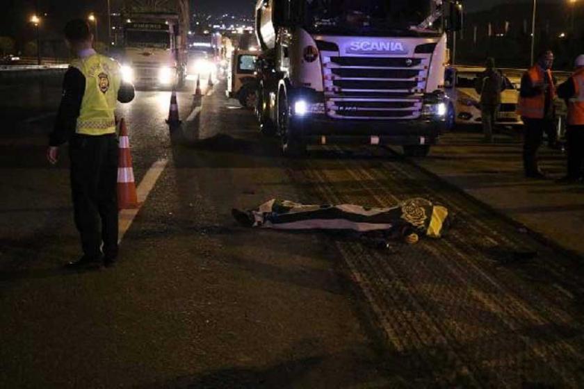 Pendik'te TEM Otoyolu asfalt yenileme çalışmasında kaza: 1 işçi öldü