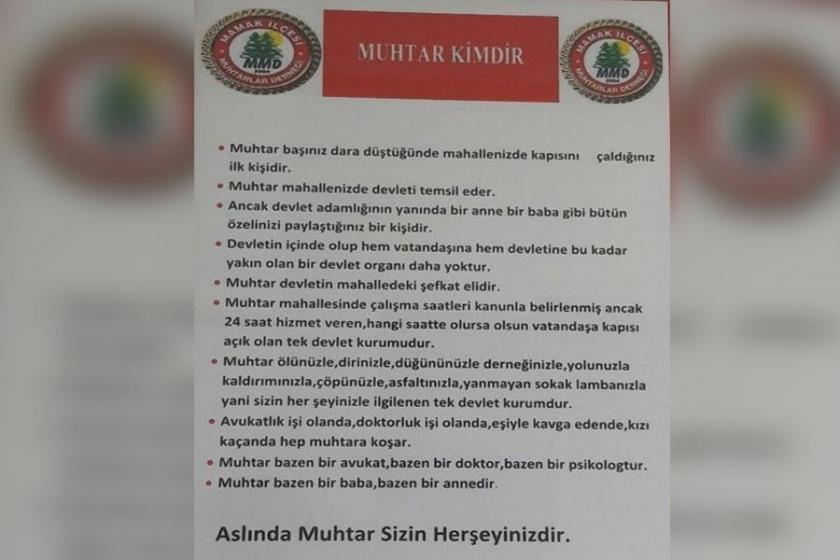 Muhtarlar geldi coşa: Muhtar bütün özelinizi paylaştığınız kişidir