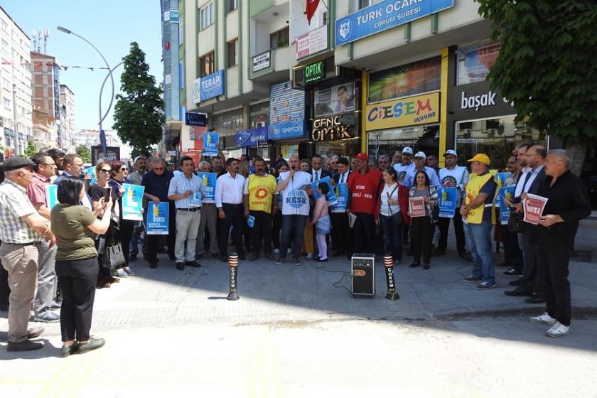 KESK Çorum Şubeler Platformu: Birlikteyken güçlüyüz