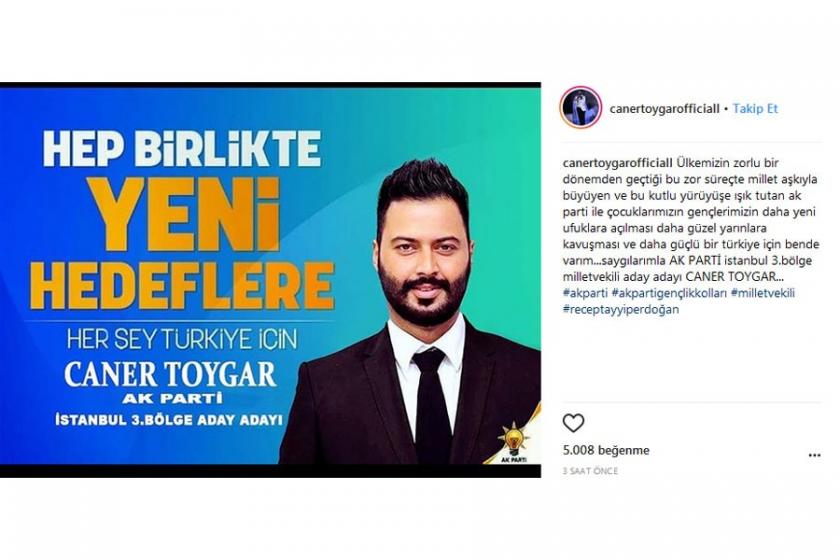 Caner Toygar, AKP'den milletvekili aday adayı oldu