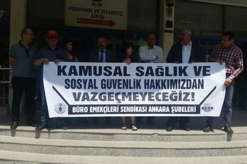 Büro emekçileri kamusal ve parasız sosyal güvenlik talep etti