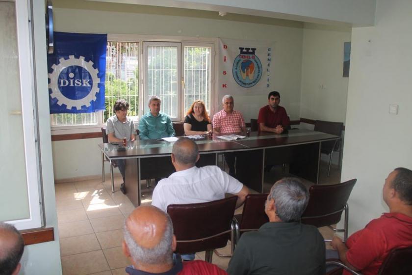 Emek Partisi'nden Adana'da DİSK'e seçim ziyareti