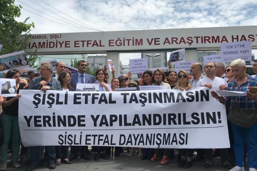 Şişli Etfal’in taşınmasına karşı açıklama düzenlendi