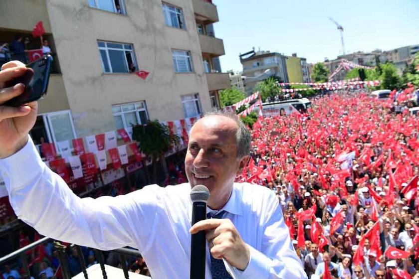 Muharrem İnce: Benim rakibim kim biliyor musunuz, prompter