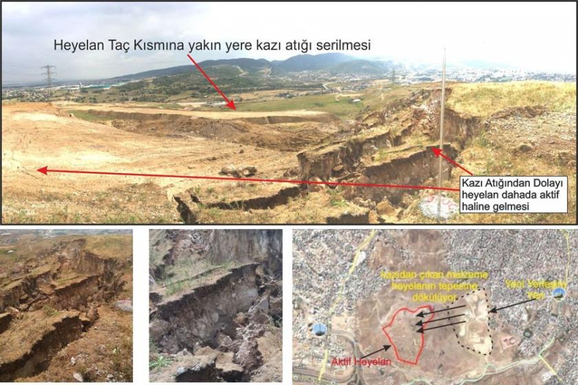 Jeoloji Mühendisleri Odası: Uzundere heyelan riski taşıyor