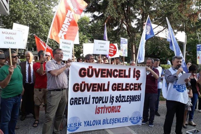 Yalova’da kamu emekçileri seçim taleplerini açıkladı