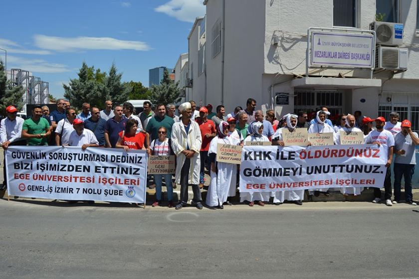 İşten atılan Ege Üniversitesi işçileri için yürütmeyi durdurma kararı