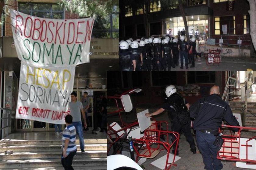 Ege Üniversitesindeki Soma katliamı protestosuna 338 bin lira fatura!