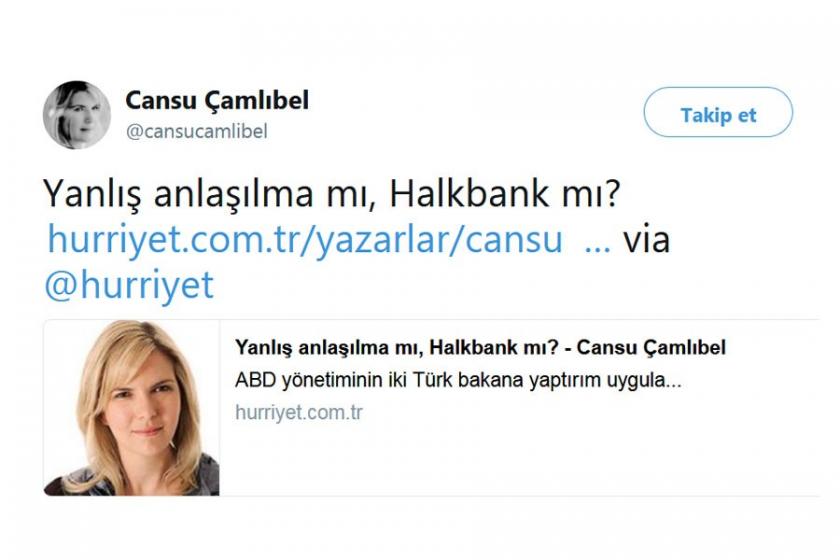 Hürriyet’ten Washington temsilcisi Çamlıbel'e sansür