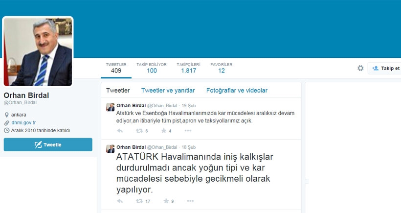 THY Başkanıyla Twitter'da atışan DHMİ Müdürü görevden alındı