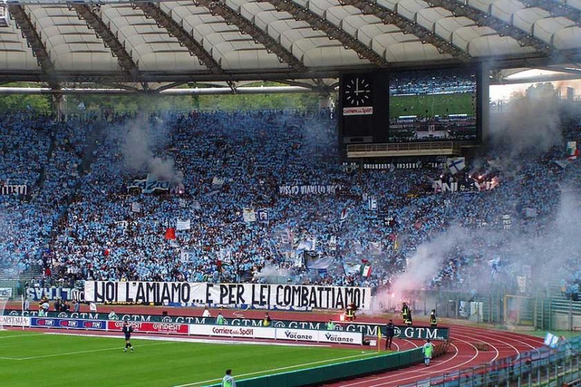 Lazio'nun ultraları yine saçmaladı: Kadınlar Curva Nord'a gelmesin